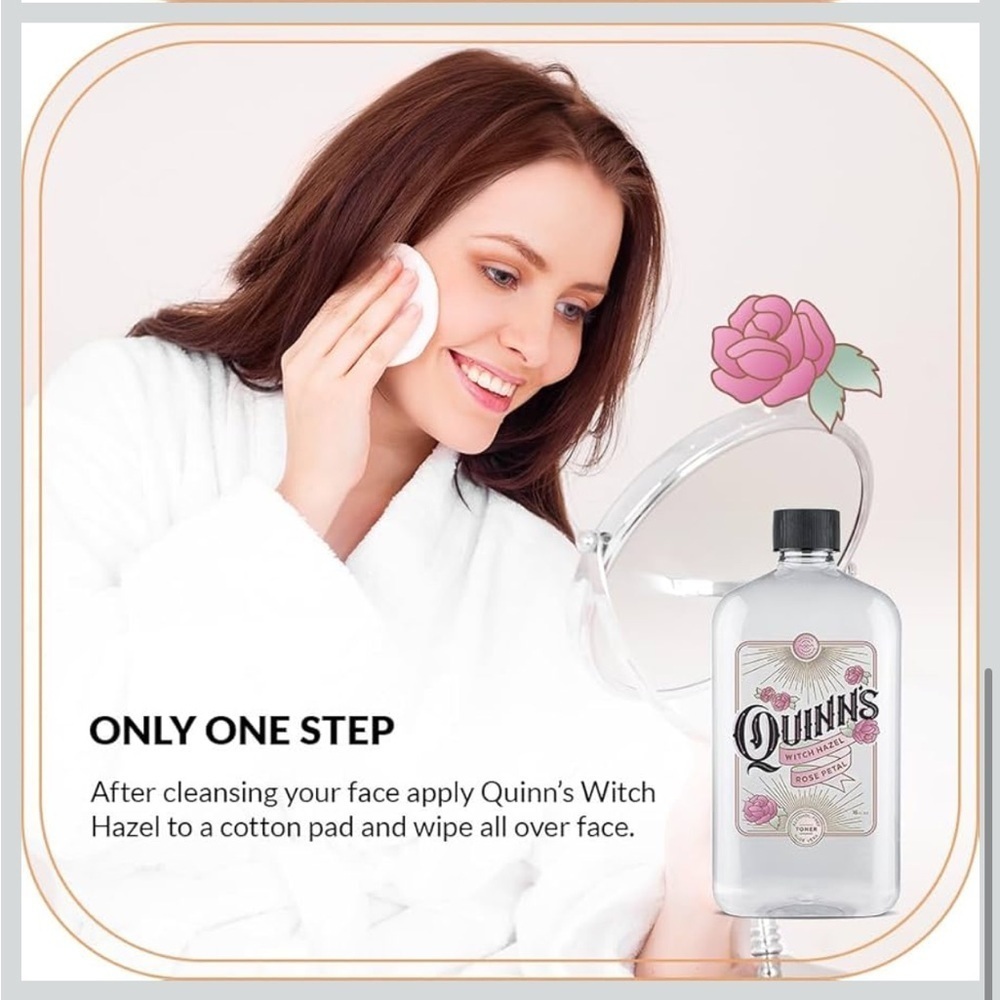 Quinn’s Witch Hazel Rose Petal Toner. New sealed. - Picture 4 of 6